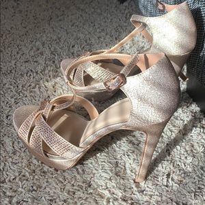 Rose gold heels